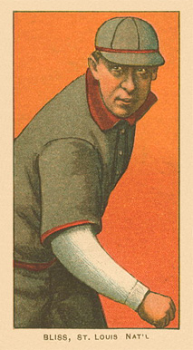 1909 White Borders Ghosts, Miscuts, Proofs, Blank Backs & Oddities Bliss, St. Louis Nat'l #43 Baseball Card