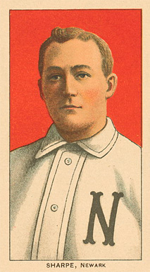 1909 White Borders Ghosts, Miscuts, Proofs, Blank Backs & Oddities Sharpe, Newark #438 Baseball Card