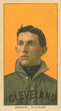 1909 White Borders Ghosts, Miscuts, Proofs, Blank Backs & Oddities Bradley, Cleveland #45 Baseball Card