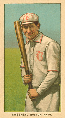 1909 White Borders Ghosts, Miscuts, Proofs, Blank Backs & Oddities Sweeney Boston Nat'L #474 Baseball Card