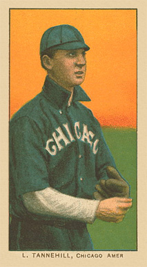 1909 White Borders Ghosts, Miscuts, Proofs, Blank Backs & Oddities L. Tannehill, Chicago Amer. #477 Baseball Card