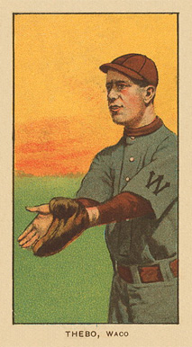 1909 White Borders Ghosts, Miscuts, Proofs, Blank Backs & Oddities Thebo, Waco #481 Baseball Card