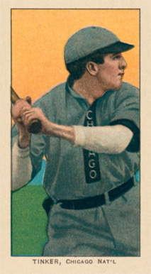 1909 White Borders Ghosts, Miscuts, Proofs, Blank Backs & Oddities Tinker, Chicago Nat'L #485 Baseball Card