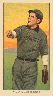1909 White Borders Ghosts, Miscuts, Proofs, Blank Backs & Oddities Violat, Jacksonville #492 Baseball Card