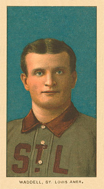 1909 White Borders Ghosts, Miscuts, Proofs, Blank Backs & Oddities Waddell, St. Louis Amer. #493 Baseball Card