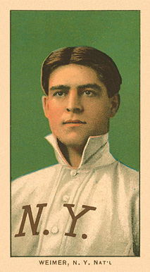 1909 White Borders Ghosts, Miscuts, Proofs, Blank Backs & Oddities Weimer, N.Y. Nat'L #501 Baseball Card