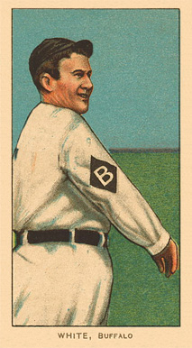 1909 White Borders Ghosts, Miscuts, Proofs, Blank Backs & Oddities White, Buffalo #507 Baseball Card