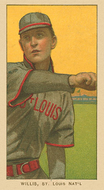 1909 White Borders Ghosts, Miscuts, Proofs, Blank Backs & Oddities Willis, St. Louis Nat'L #514 Baseball Card