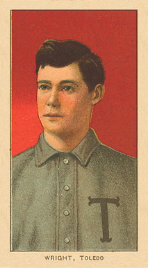 1909 White Borders Ghosts, Miscuts, Proofs, Blank Backs & Oddities Wright, Toledo #520 Baseball Card