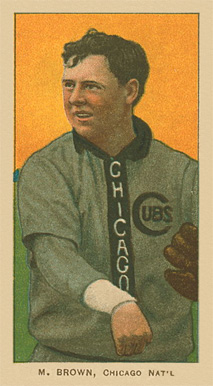 1909 White Borders Ghosts, Miscuts, Proofs, Blank Backs & Oddities Brown, Chicago Nat'L #57 Baseball Card