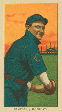 1909 White Borders Ghosts, Miscuts, Proofs, Blank Backs & Oddities Campbell, Cincinnati #71 Baseball Card