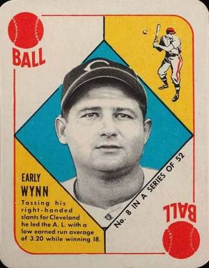 1951 Topps Red Backs Early Wynn #8 Baseball Card