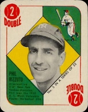 1951 Topps Red Backs Phil Rizzuto #5 Baseball Card