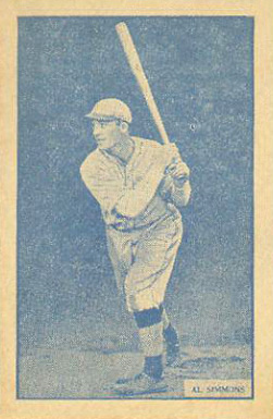 1933 Uncle Jacks Candy Al Simmons # Baseball Card