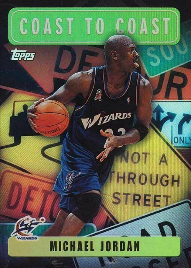 2002 Topps Coast to Coast Michael Jordan #CC8 Basketball Card
