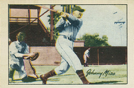1952 Berk Ross Johnny Mize # Baseball Card