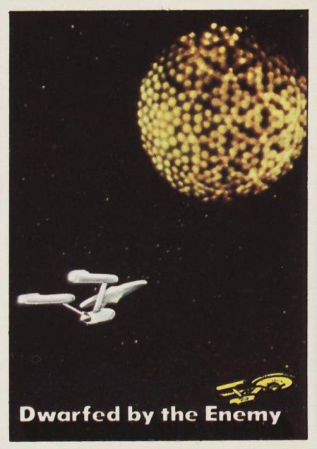 1976 Star Trek Dwarfed by the enemy #24 Non-Sports Card