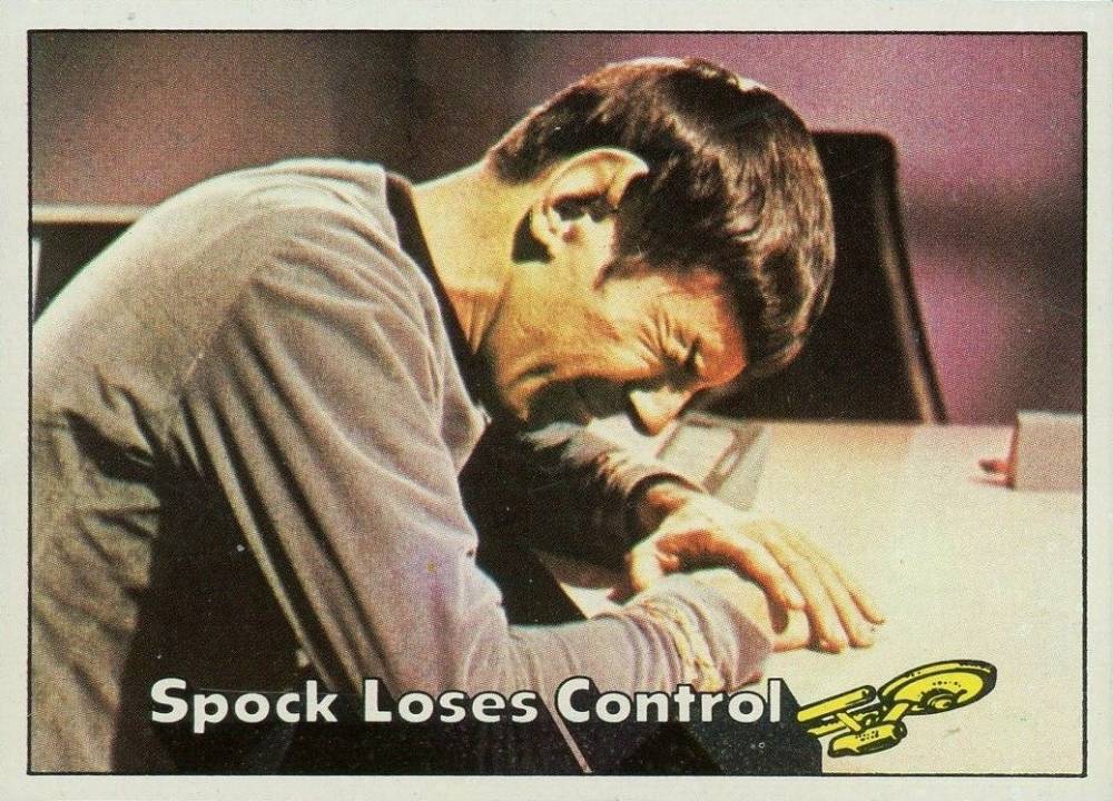 1976 Star Trek Spock loses control #28 Non-Sports Card