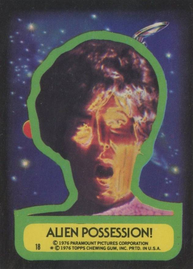 1976 Topps Star Trek Stickers Alien possession! #18 Non-Sports Card