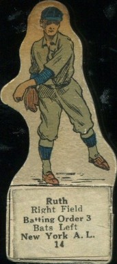 1927 M.L. Die Cuts Babe Ruth # Baseball Card