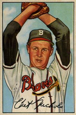 1952 Bowman Chet Nichols #120 Baseball Card