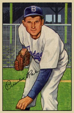 1952 Bowman Preacher Roe #168 Baseball Card