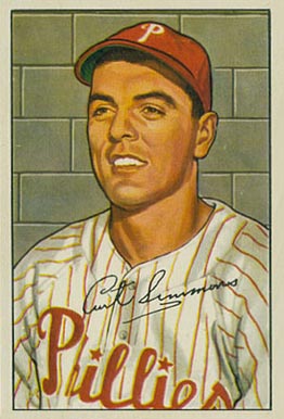 1952 Bowman Curt Simmons #184 Baseball Card