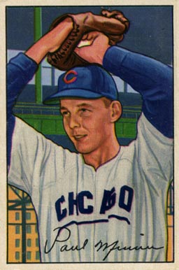 1952 Bowman Paul Minner #211 Baseball Card