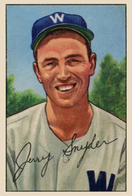 1952 Bowman Jerry Snyder #246 Baseball Card