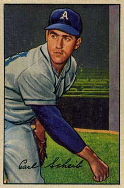 1952 Bowman Carl Scheib #46 Baseball Card