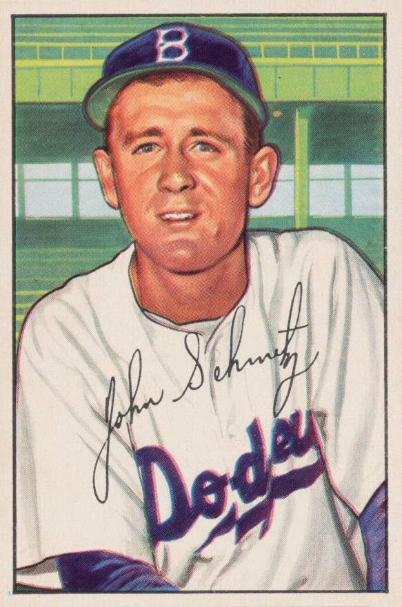 1952 Bowman Johnny Schmitz #224 Baseball Card