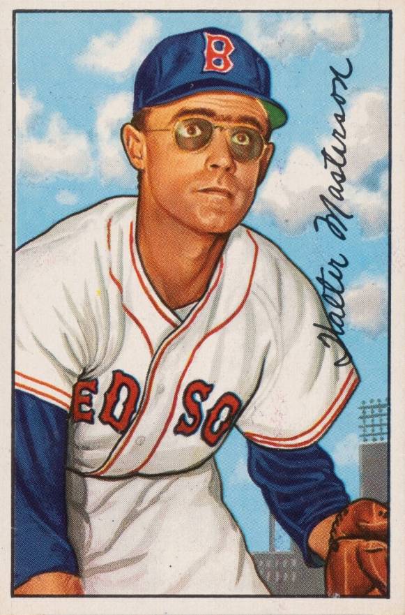 1952 Bowman Walt Masterson #205 Baseball Card