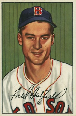 1952 Bowman Fred Hatfield #153 Baseball Card