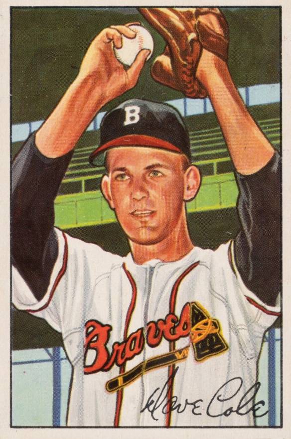 1952 Bowman Dave Cole #132 Baseball Card