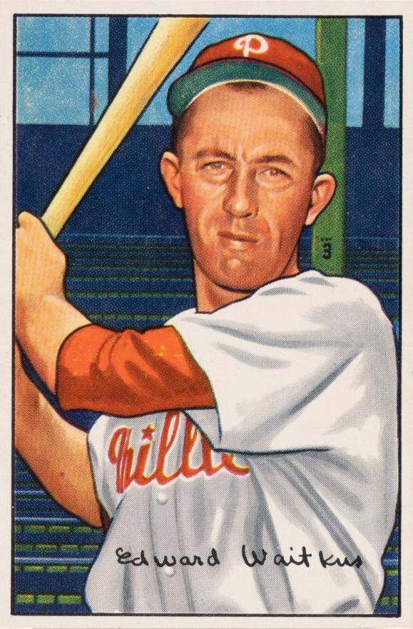 1952 Bowman Eddie Waitkus #92 Baseball Card