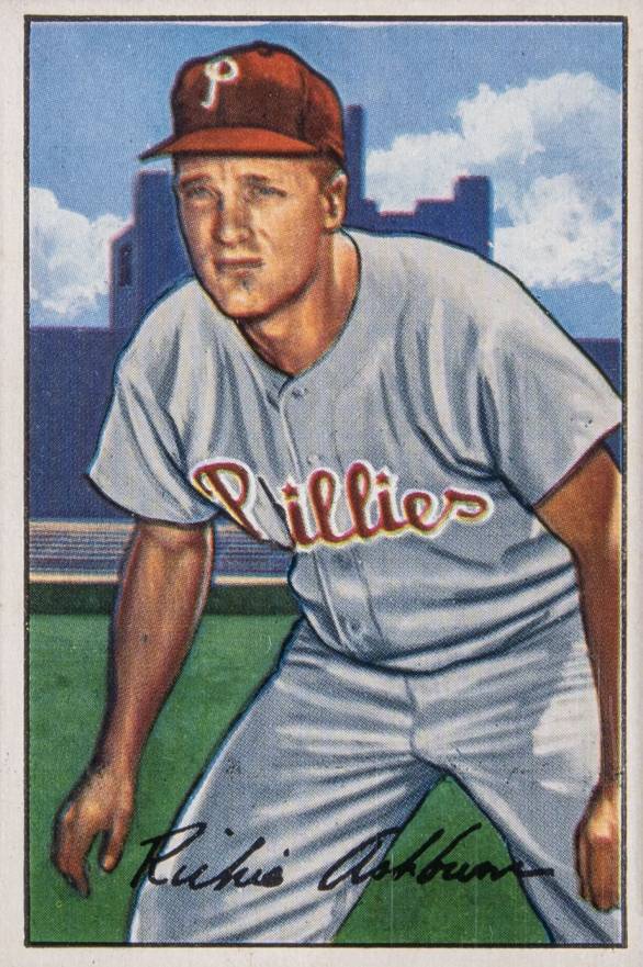 1952 Bowman Richie Ashburn #53 Baseball Card
