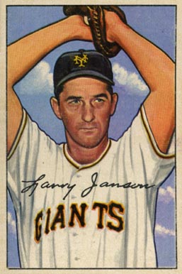 1952 Bowman Larry Jansen #90 Baseball Card