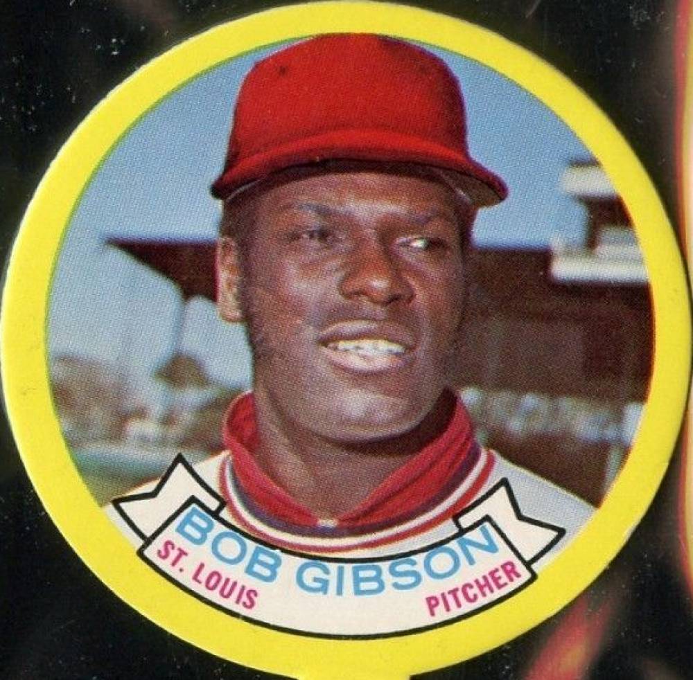 1973 Topps Candy Lids Bob Gibson # Baseball Card