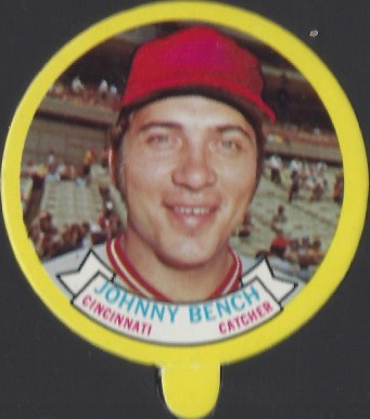 1973 Topps Candy Lids Johnny Bench # Baseball Card