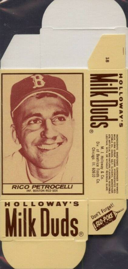 1971 Milk Duds Complete Box Rico Petrocelli #18 Baseball Card