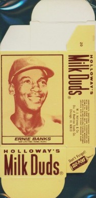 1971 Milk Duds Complete Box Ernie Banks #4 Baseball Card