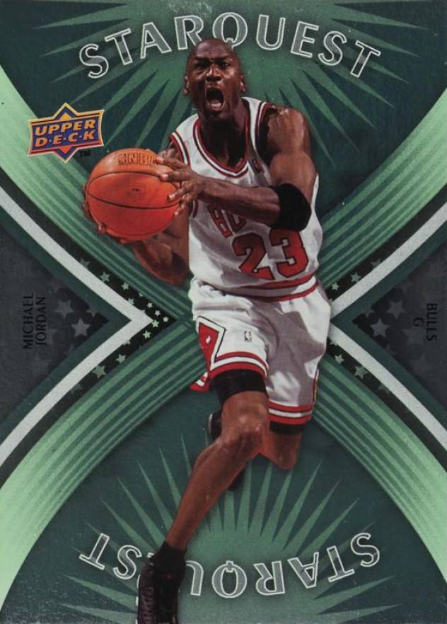 2008 Upper Deck First Edition Starquest Green Michael Jordan #SQ-20 Basketball Card