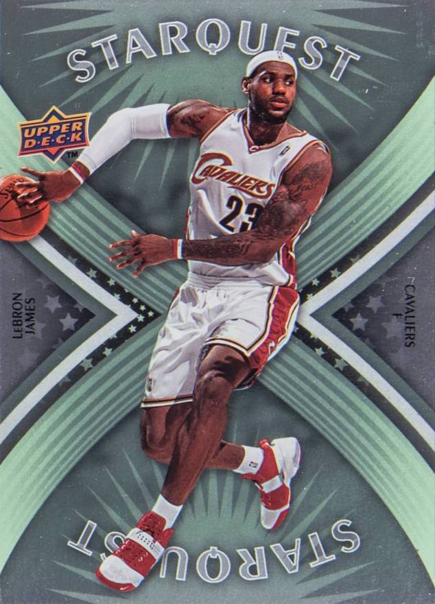 2008 Upper Deck First Edition Starquest Green LeBron James #SQ-17 Basketball Card