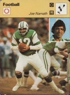 1977 Sportscaster Joe Namath #03-20 Football Card