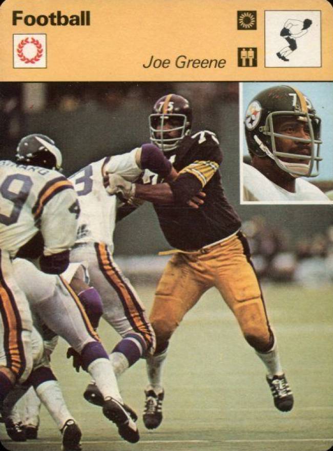 1977 Sportscaster Joe Greene #12-09 Football Card