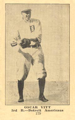 1917 Weil Baking Co. Oscar Vitt #179 Baseball Card