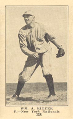 1917 Weil Baking Co. Wm. A. Ritter #138 Baseball Card