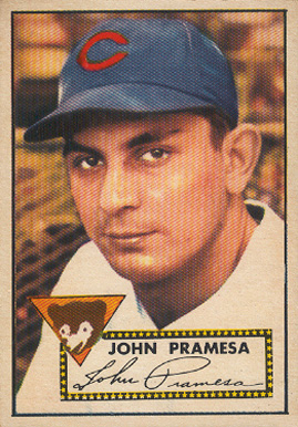 1952 Topps John Pramesa #105 Baseball Card