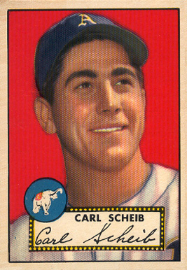 1952 Topps Carl Scheib #116 Baseball Card