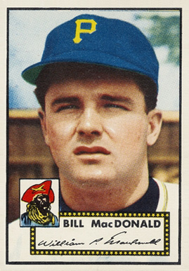 1952 Topps Bill MacDonald #138 Baseball Card
